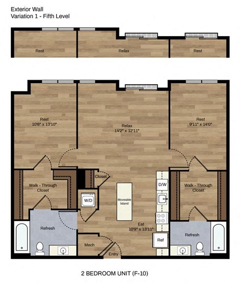 Two Bedroom Two Bath